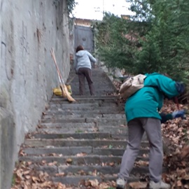 Sabato 12.3.2022: primi interventi in Via della Breccia nei presso del Convento